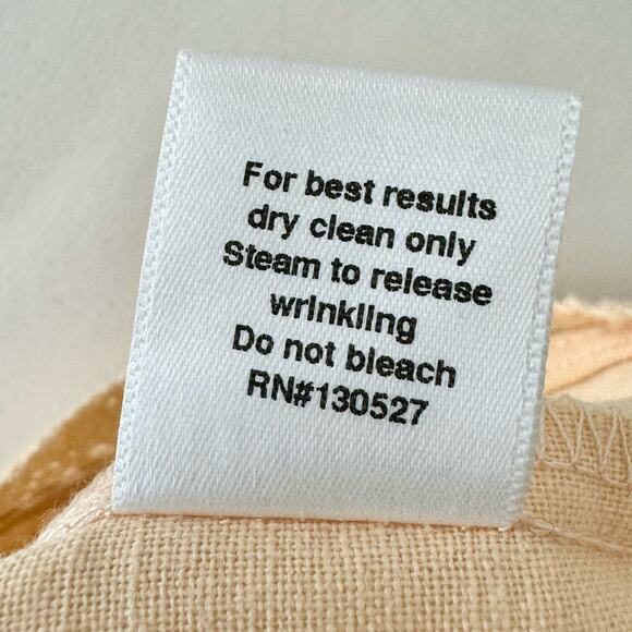 The Shore Brand Linen Tie Front Cropped Top Peach Parfait XL NWT - Picture 11 of 11